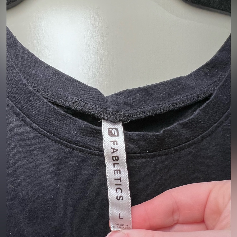 Fabletics Charcoal Muscle Tee View 2